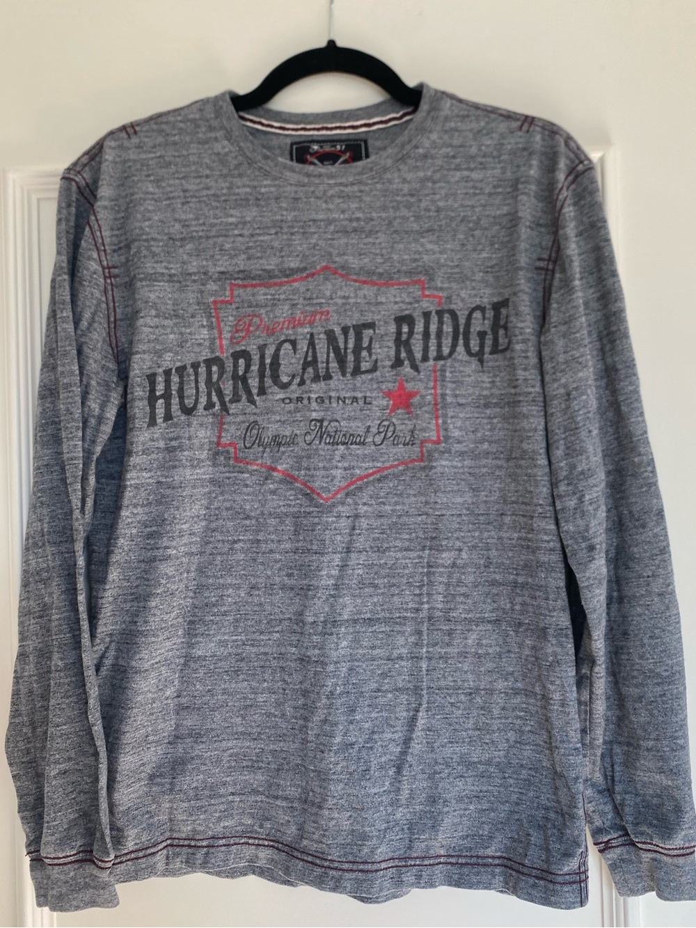 Olympic National Park Hurricane Ridge Grey Long Sleeve Graphic Tee